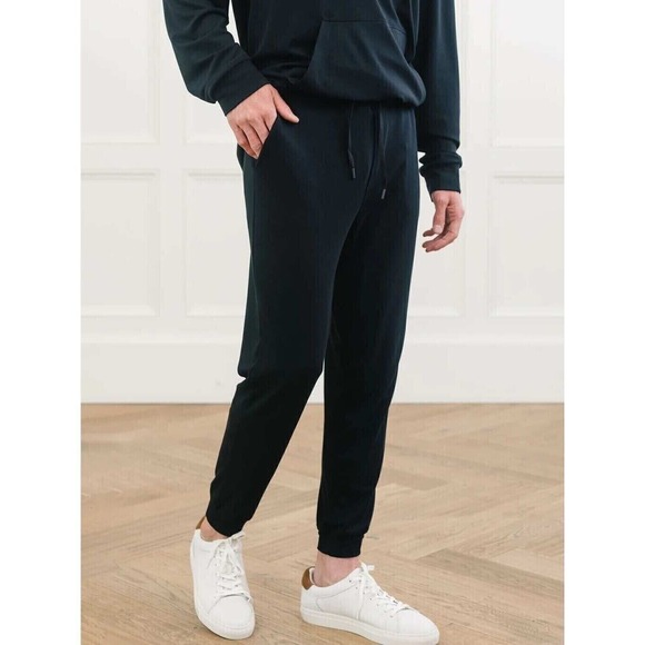 Earth Other - Cozy Earth Joggers XXL Bamboo Blend Lounge Pants Premium Drawstring Black